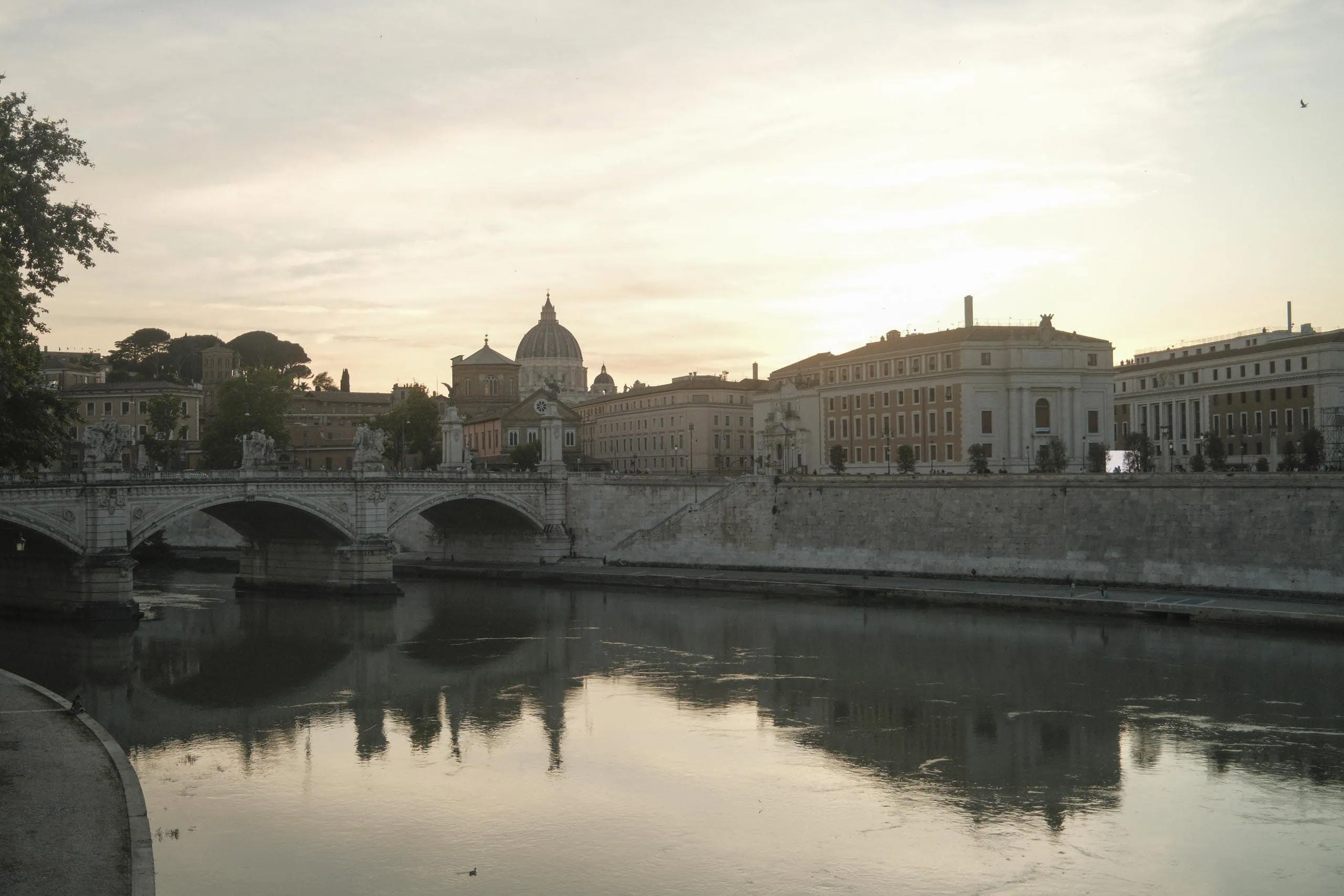 St peters basilica tiber bridge skyline Rome - Rome by Finzi