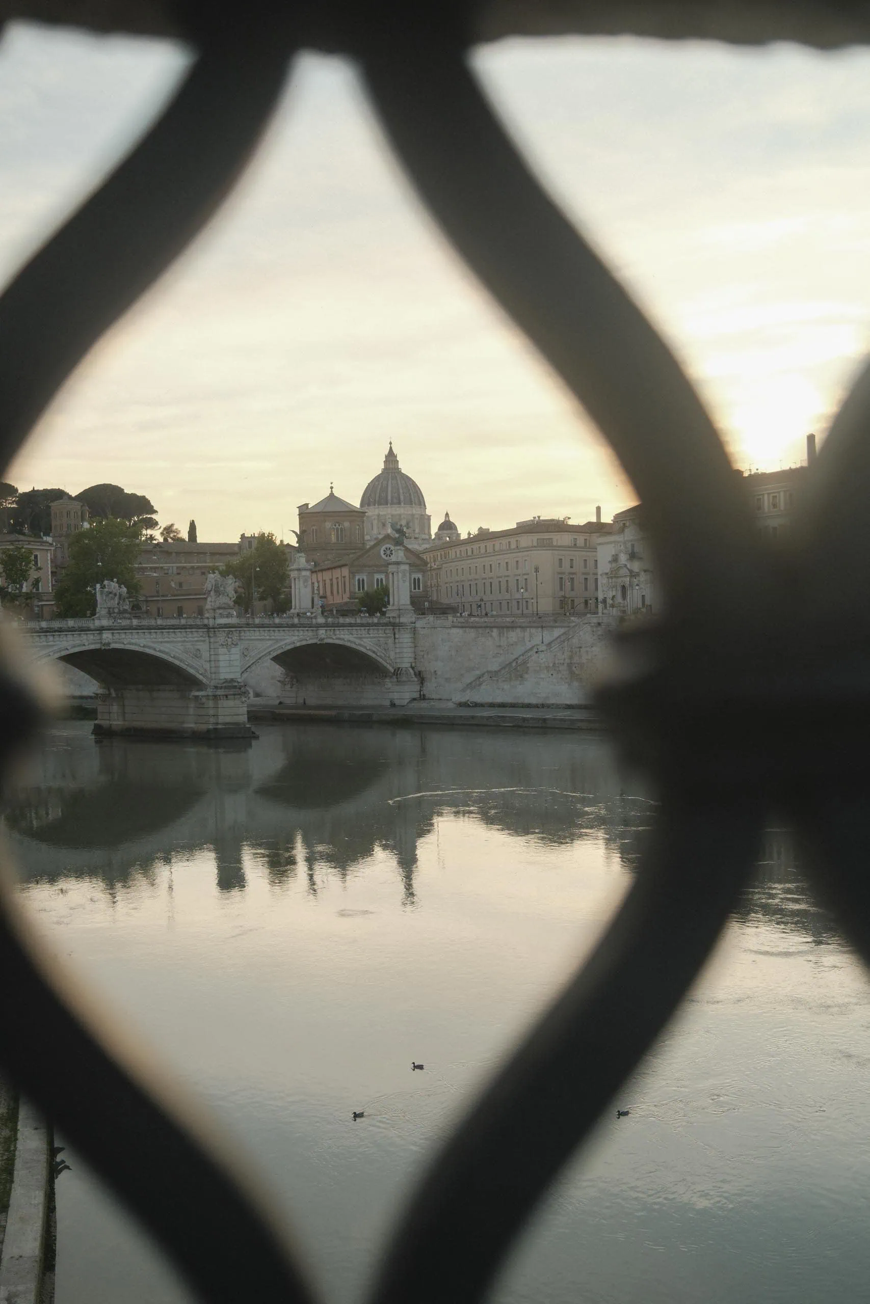 St peters basilica tiber bridge sunset Rome - Rome by Finzi