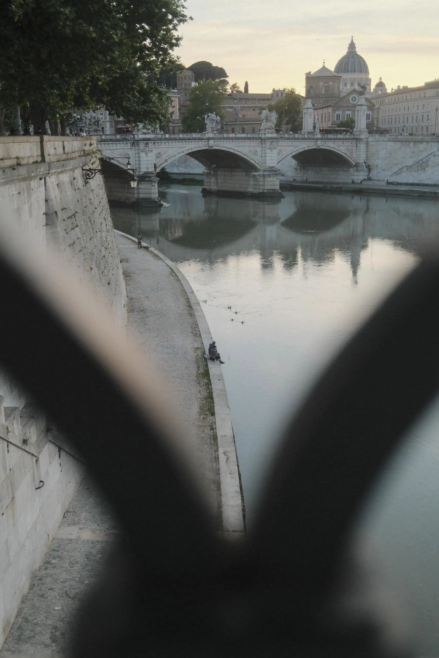 St peters basilica tiber riverbank Rome - Rome by Finzi